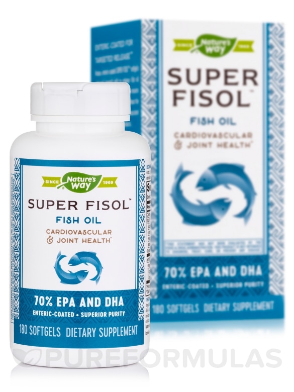 Super Fisol Fish Oil - 180 Softgels - Alternate View 1