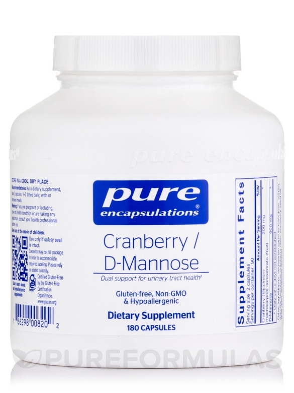Cranberry/D-Mannose - 180 Capsules