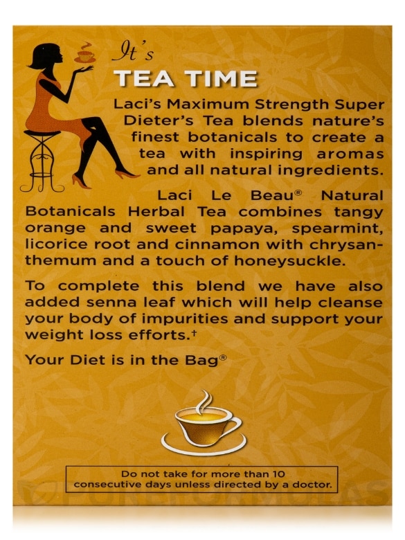 Super Dieter's Tea® Cinnamon Spice (Maximum Strength) - 12 Tea Bags - Alternate View 6