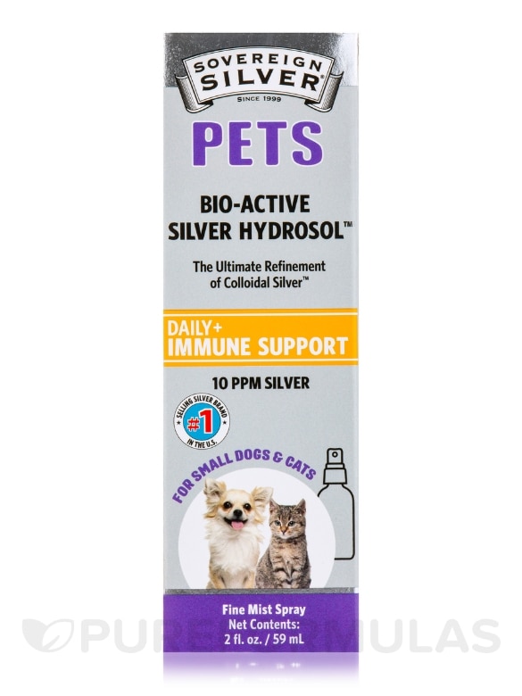 PETS Bio-Active Silver Hydrosol 10 ppm - Immune Support - 2 fl. oz (59 ml) Fine Mist Spray - Alternate View 3