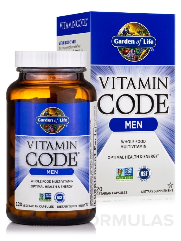 Vitamin Code® - Men's Multivitamin Capsules - 120 Vegetarian Capsules - Alternate View 1