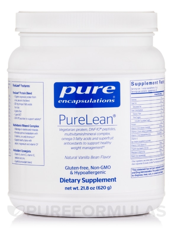 PureLean®, Natural Vanilla Bean Flavor - 21.8 oz (620 Grams)