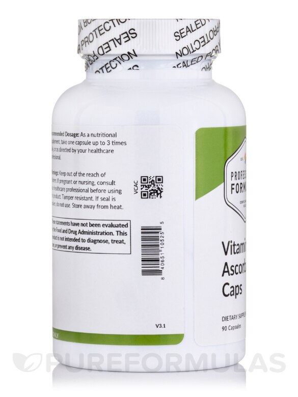 Buffered Vitamin C Ascorbate - 90 Capsules - Alternate View 4