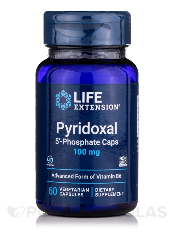 Pyridoxal 5'-Phosphate Caps 100 mg - 60 Vegetarian Capsules