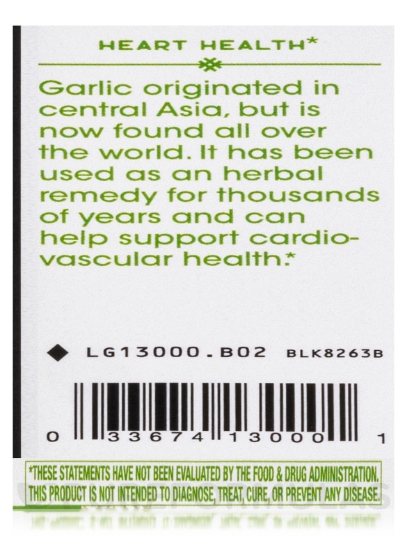 Garlic Bulb - 100 Vegan Capsules - Alternate View 6