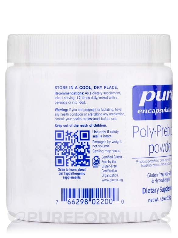 Poly-Prebiotic Powder - 4.9 oz (138 Grams) - Alternate View 3