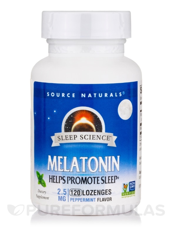Sleep Science® Melatonin 2.5 mg, Peppermint Flavor - 120 Lozenges