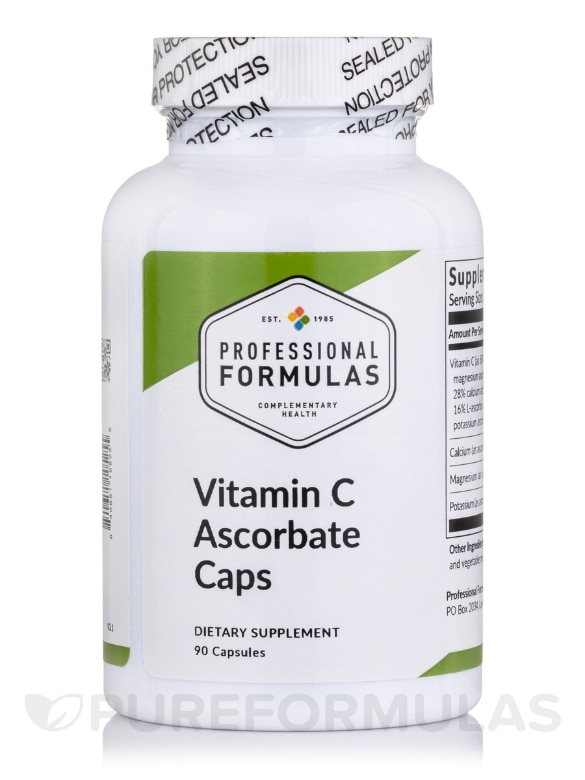 Buffered Vitamin C Ascorbate - 90 Capsules