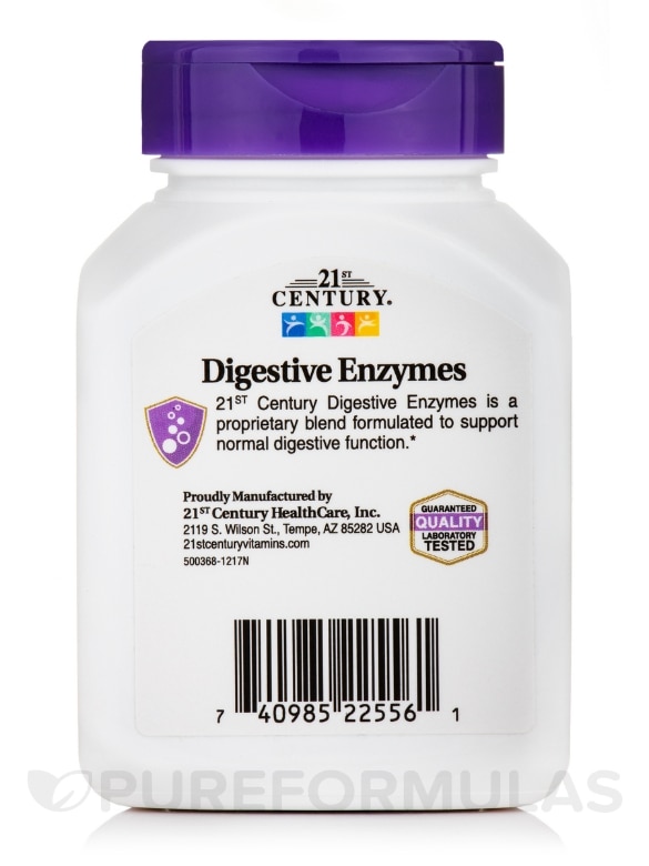 Digestive Enzymes - 60 Capsules - Alternate View 2