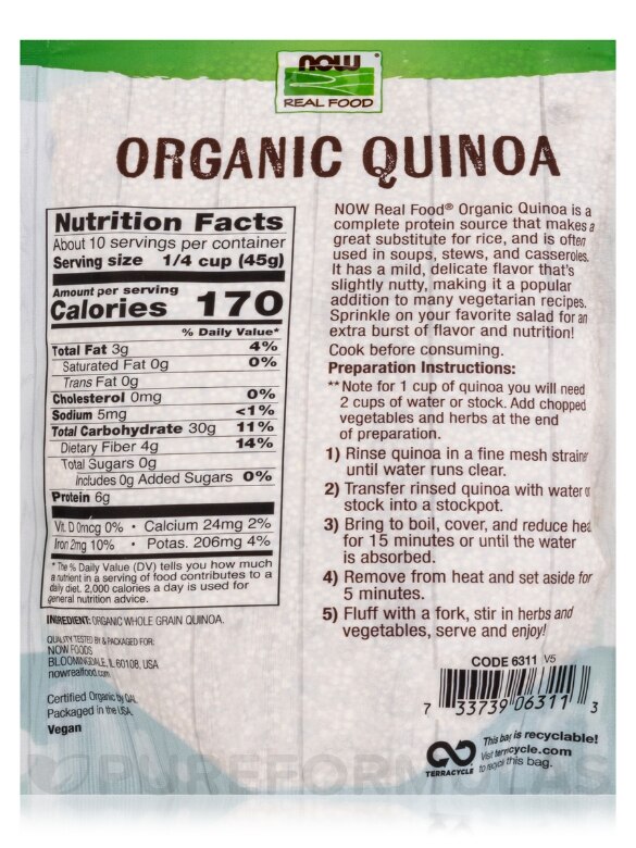 LivingNow™ Quinoa Grain (Certified Organic) - 16 oz (454 Grams) - Alternate View 2