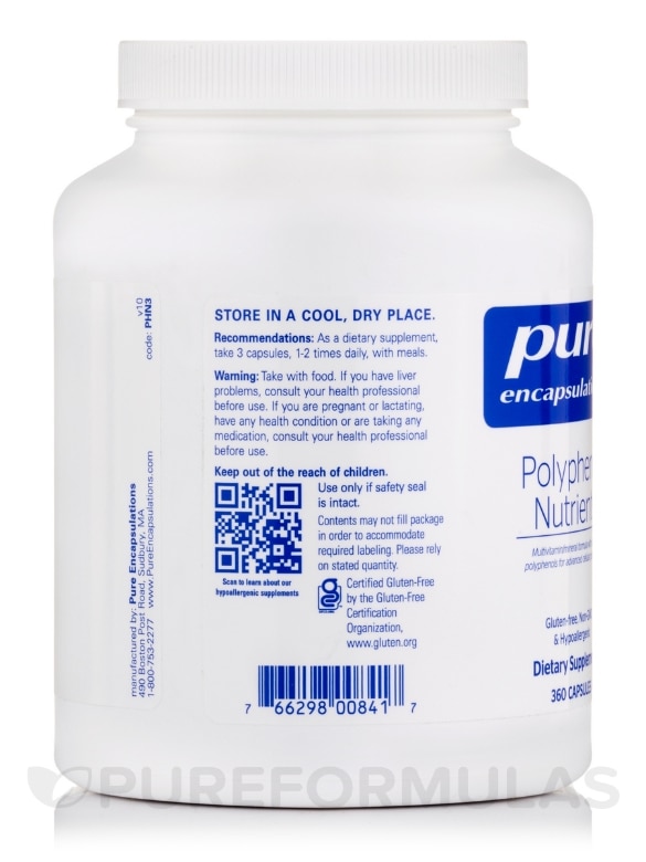 Polyphenol Nutrients - 360 Capsules - Alternate View 4