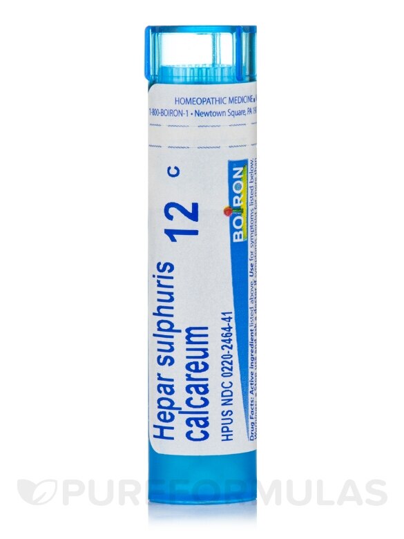 Hepar Sulphuris Calcareum 12c - 1 Tube (approx. 80 pellets)