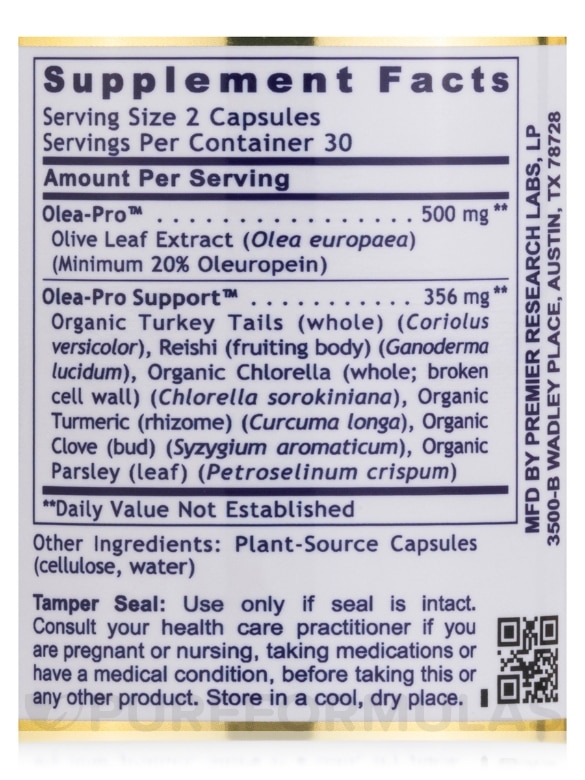 Olive Leaf Immune™ - 60 Plant-Source Capsules - Alternate View 5