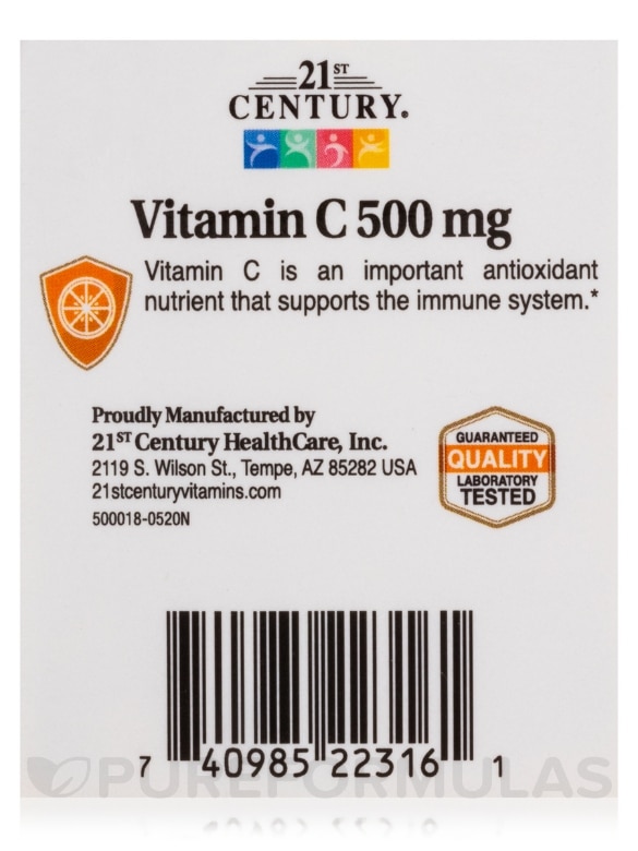Vitamin C 500 mg - 110 Tablets - Alternate View 5