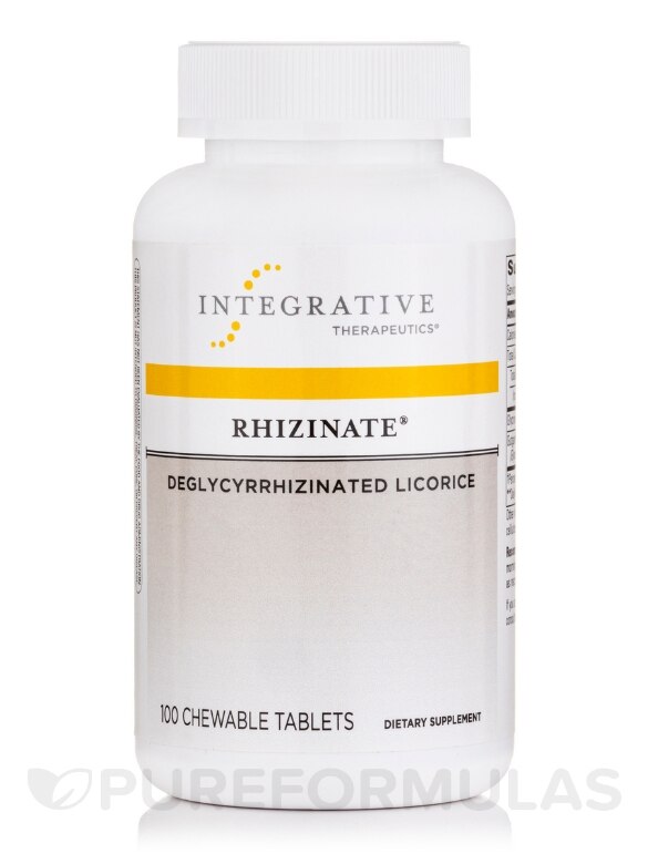Rhizinate® Deglycyrrhizinated Licorice - 100 Chewable Tablets