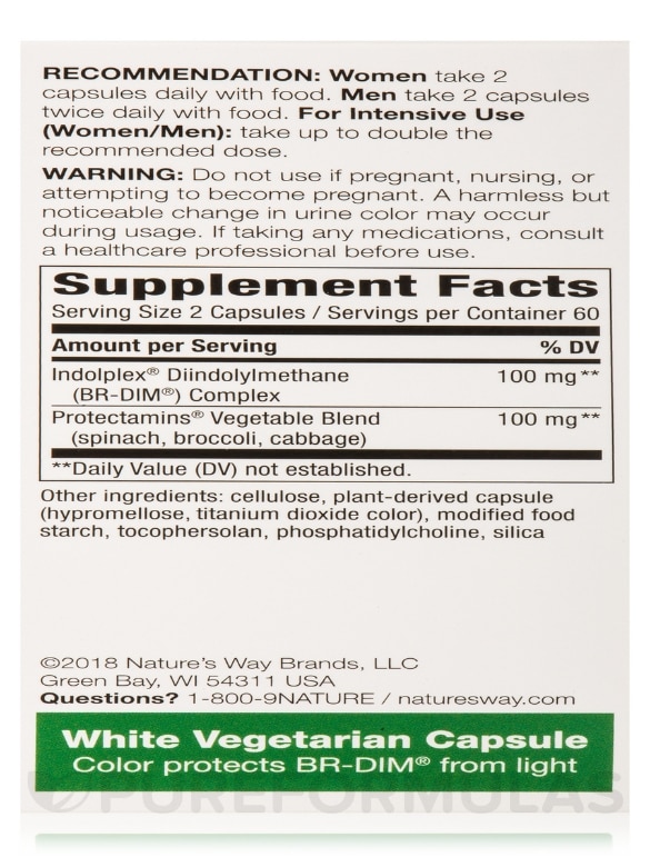 DIM-Plus™ - 120 Vegetarian Capsules - Alternate View 7