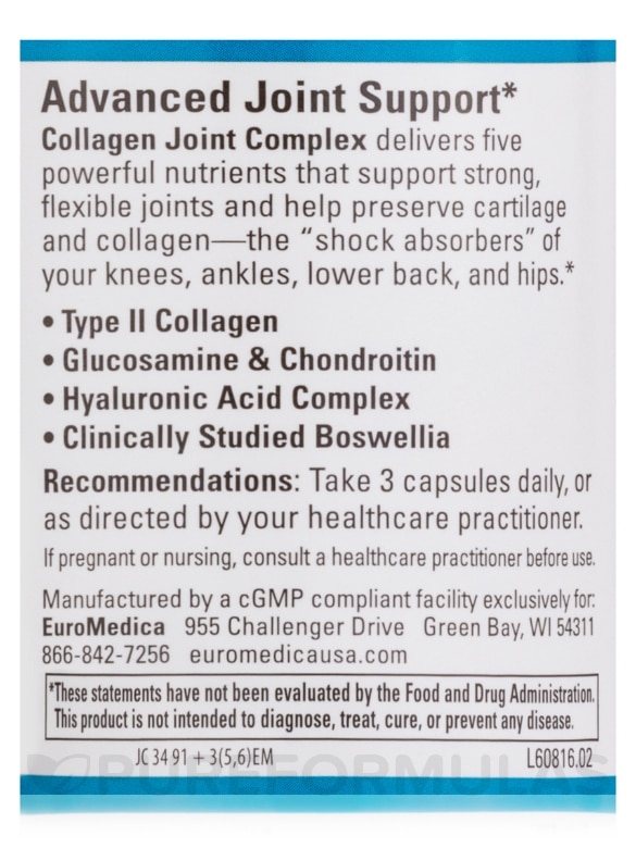 Collagen Joint Complex - 60 Capsules - Alternate View 5