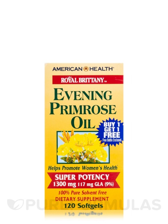 Royal Brittany™ Evening Primrose Oil 1300 mg - 120 + 120 Free Softgels - Alternate View 4