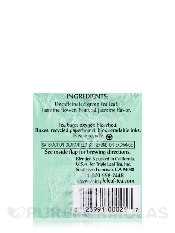 Jasmine Decaf Green Tea™ - 20 Bags - Alternate View 5