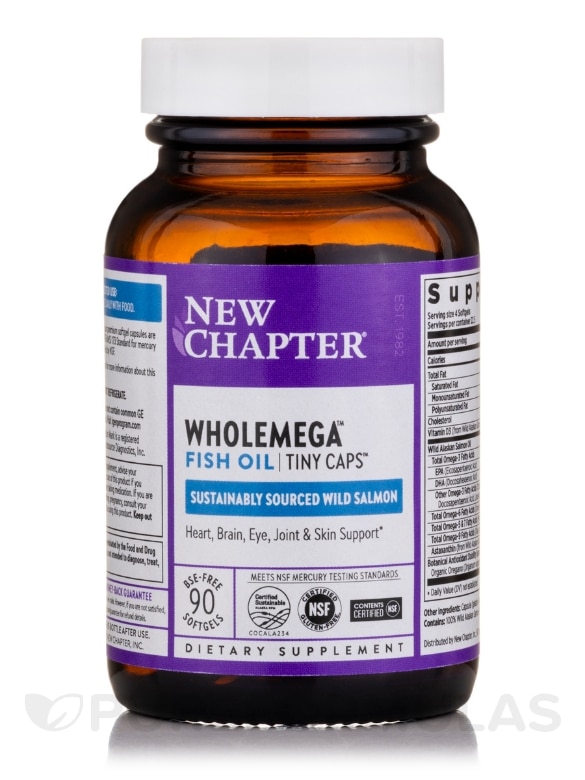 Wholemega® Tiny Caps 500 mg - 90 Softgels - Alternate View 2