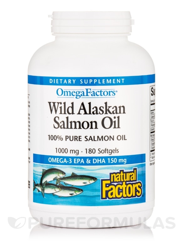 Wild Alaskan Salmon Oil 1000 mg - 180 Softgels