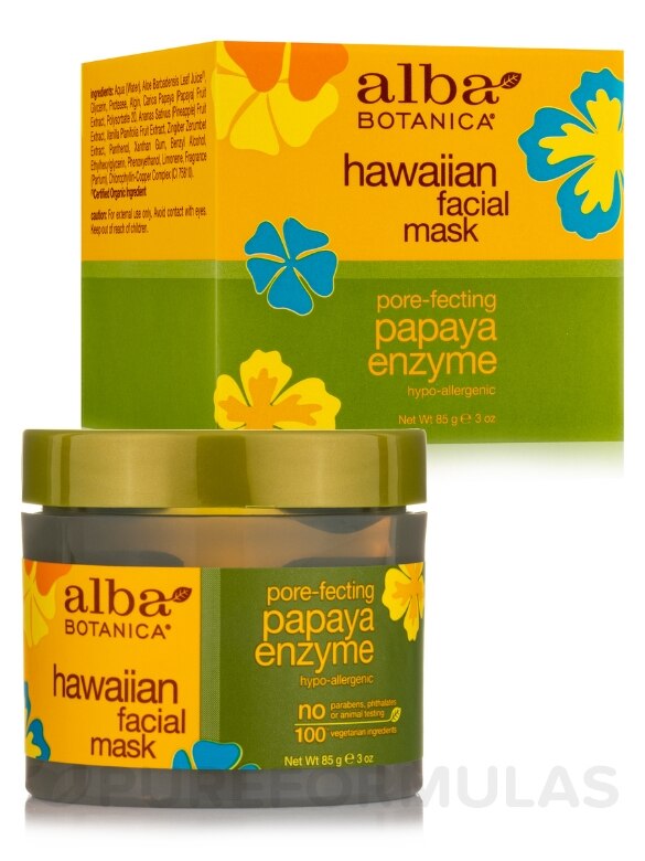 Natural Hawaiian Facial Mask Pore-Fecting Papaya Enzyme - 3 oz (85 Grams) - Alternate View 1