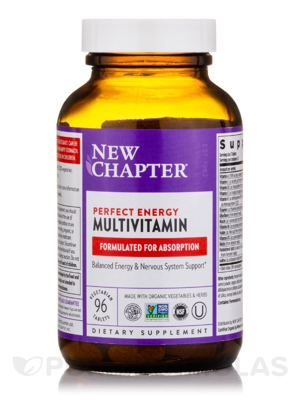 Perfect Energy Multivitamin - 96 Vegetarian Tablets - Alternate View 2