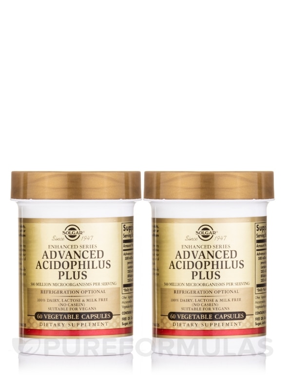 Advanced Acidophilus Plus - 120 Vegetable Capsules - Alternate View 2