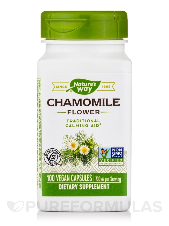 Chamomile Flower - 100 Vegan Capsules