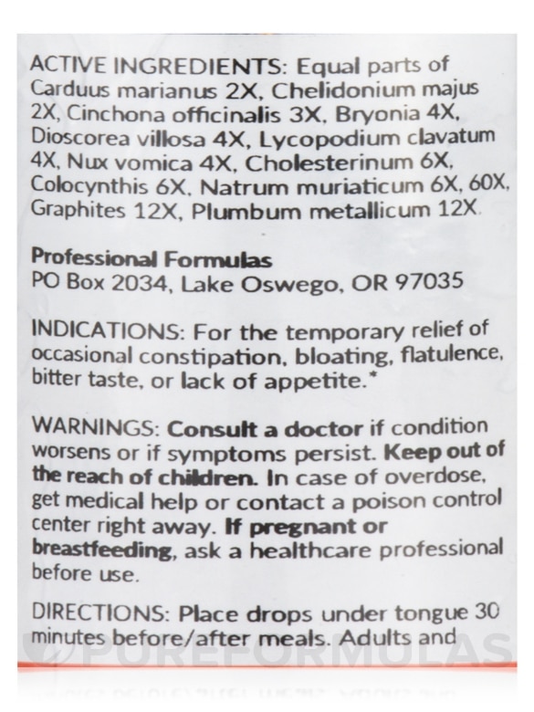 Anti-Constipation Drops - 2 fl. oz (59 ml) - Alternate View 4