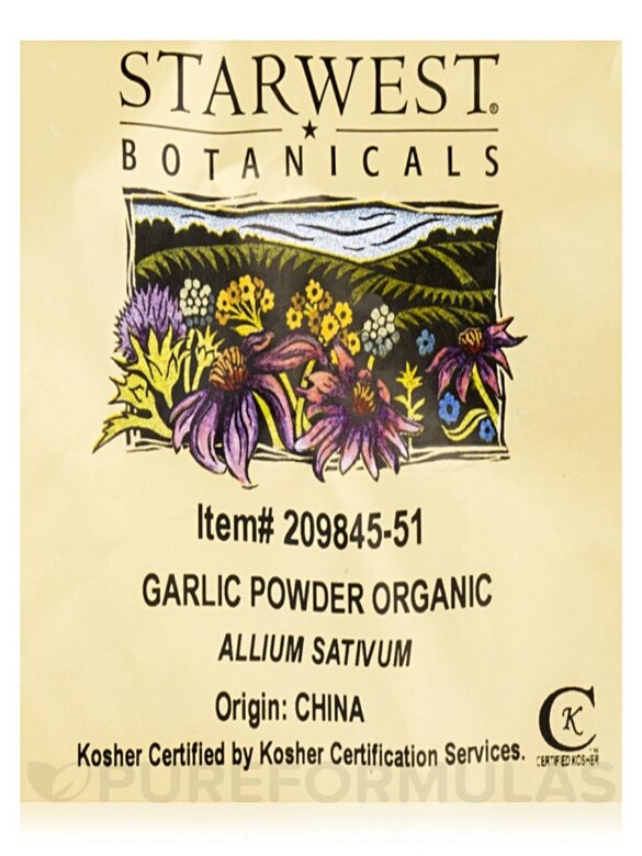 Organic Garlic Powder - 1 lb (453.6 Grams) - Alternate View 1