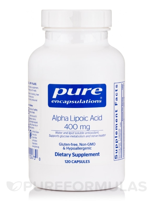 Alpha Lipoic Acid 400 mg - 120 Capsules