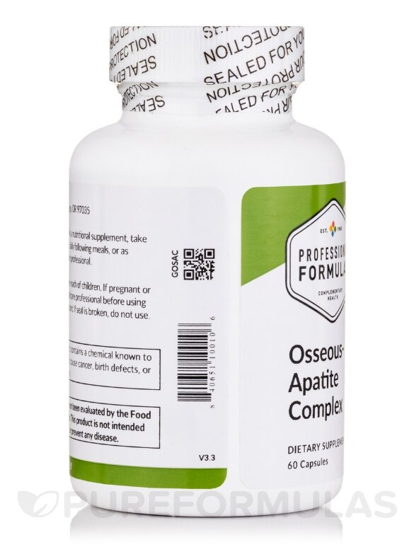 Osseous-Apatite Complex - 60 Capsules - Alternate View 3
