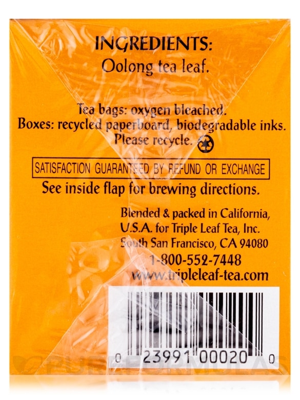 Oolong Tea - 20 Bags - Alternate View 7