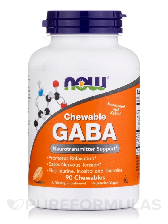GABA Orange Flavor - 90 Chewables Tablets