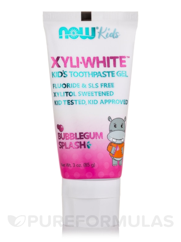 NOW® Solutions - XyliWhite™ Toothpaste Gel for Kids, Bubblegum Splash - 3 oz (85 Grams)