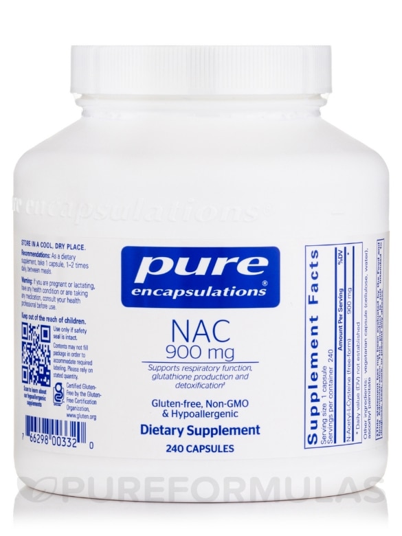 NAC (N-Acetyl-l-Cysteine) 900 mg - 240 Capsules
