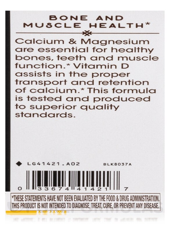 Calcium Mag & D Complex - 250 Capsules - Alternate View 6