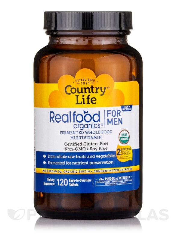 Realfood Organics® For Men - 120 Tablets - Alternate View 2