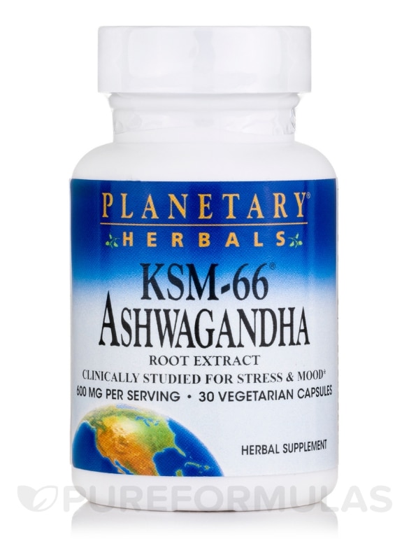 KSM-66® Ashwagandha 600 mg - 30 Vegetarian Capsules