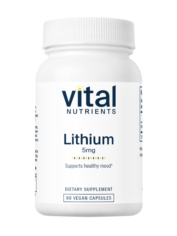 Lithium (orotate) 5 mg - 90 Vegetarian Capsules