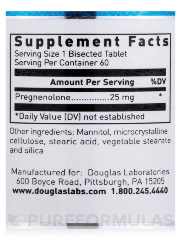 Pregnenolone 25 mg Sublingual - 60 Tablets - Alternate View 4