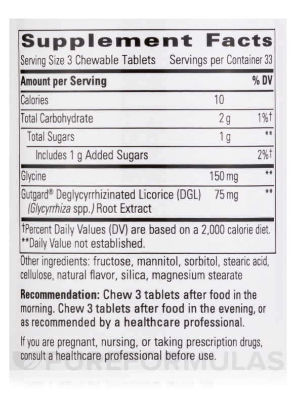 Rhizinate® Deglycyrrhizinated Licorice - 100 Chewable Tablets - Alternate View 3