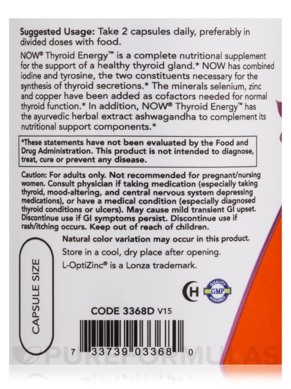 Thyroid Energy™ - 90 Veg Capsules - Alternate View 4