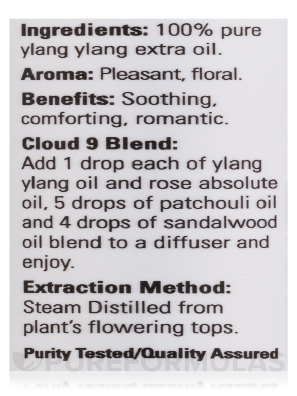 NOW® Essential Oils - Ylang Ylang Extra Oil (100% Pure) - 1 fl. oz (30 ml) - Alternate View 4