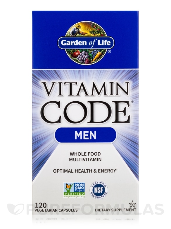 Vitamin Code® - Men's Multivitamin Capsules - 120 Vegetarian Capsules - Alternate View 3