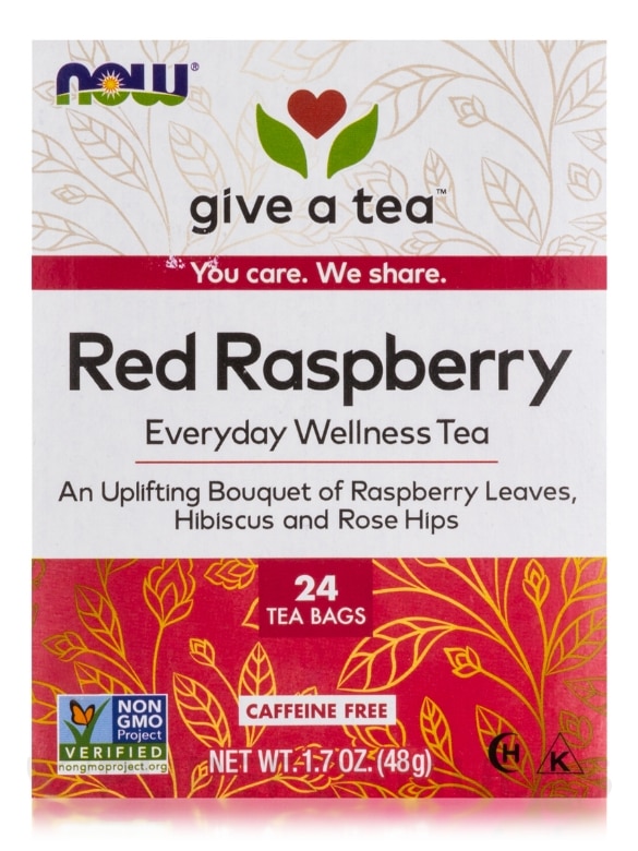 NOW® Real Tea - Women's Righteous Raspberry Tea - 24 Tea Bags - Alternate View 1