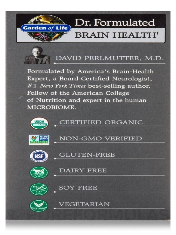 Dr. Formulated Brain Health Memory & Focus for Young Adults - 60 Vegetarian Tablets - Alternate View 9