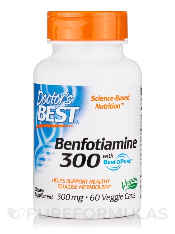Benfotiamine 300 mg with BenfoPure™ - 60 Veggie Capsules