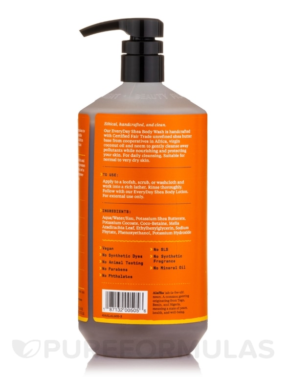 EveryDay Shea® Body Wash, Unscented - 32 fl. oz (950 ml) - Alternate View 2